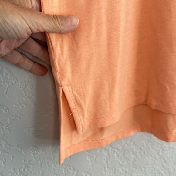 NEW Kenneth Cole Reaction Orange Rayon Blouse Pocket Large - Picture 3 of 8